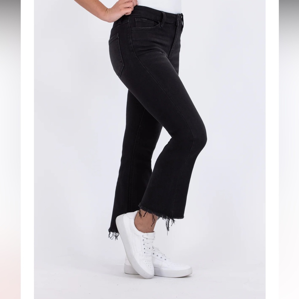Vervet Flare Mid-rise Black Jeans 32